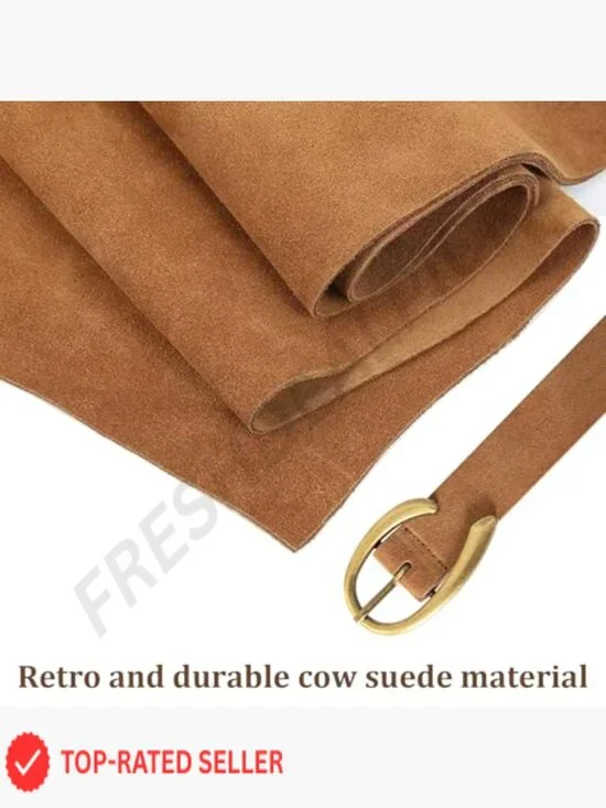 Leopard Print Belt Faux Leather C-Buckle Adjustable Trendy Animal Print - Picture 4 of 6